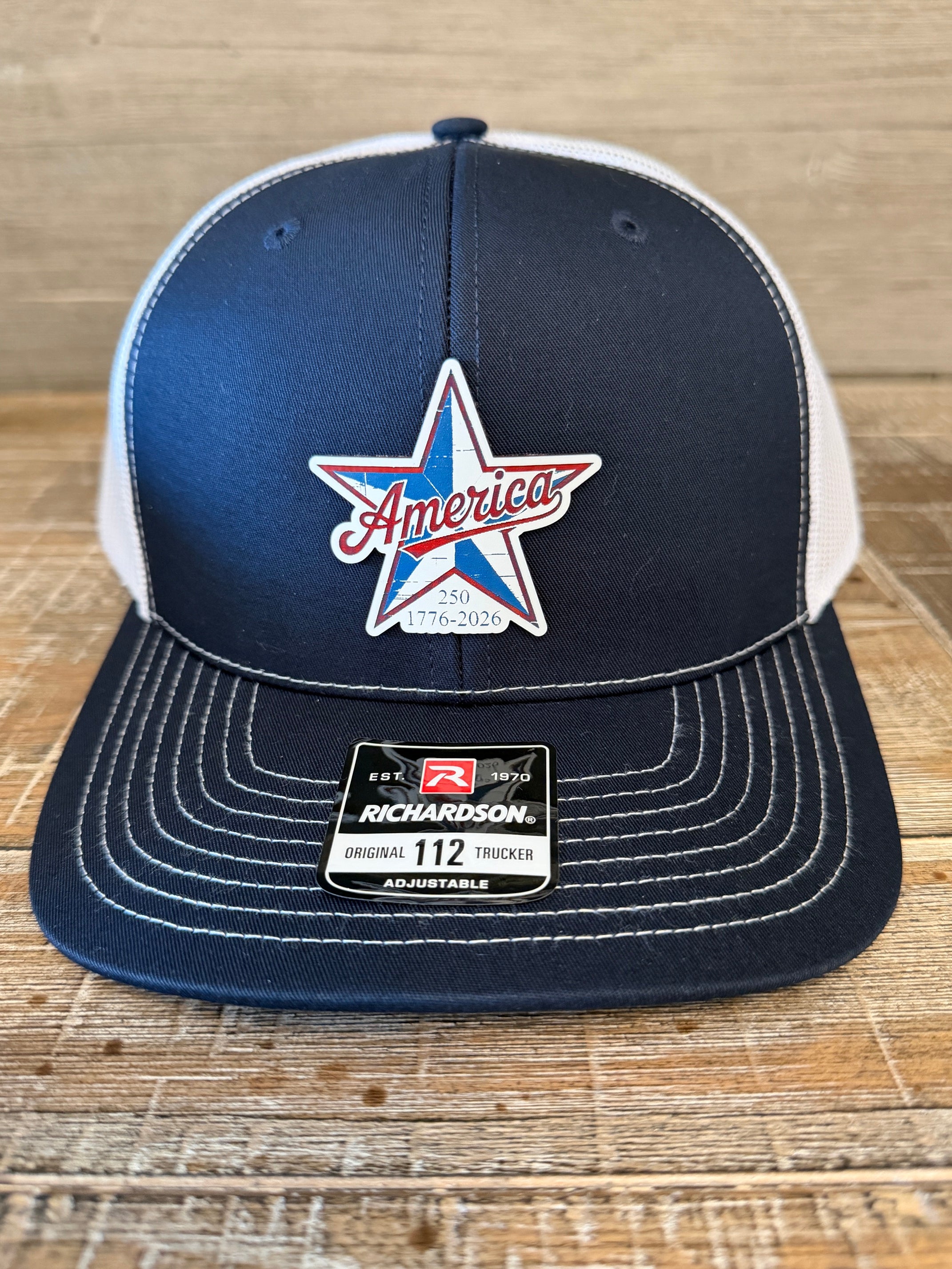 Patriotic “America” Acrylic Patch Hat- Richardson 112