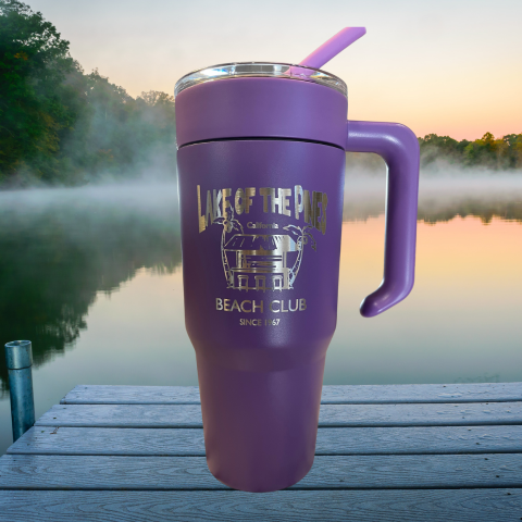Laser Engraved Insulated 30 oz Tumbler - LOP Beach Club