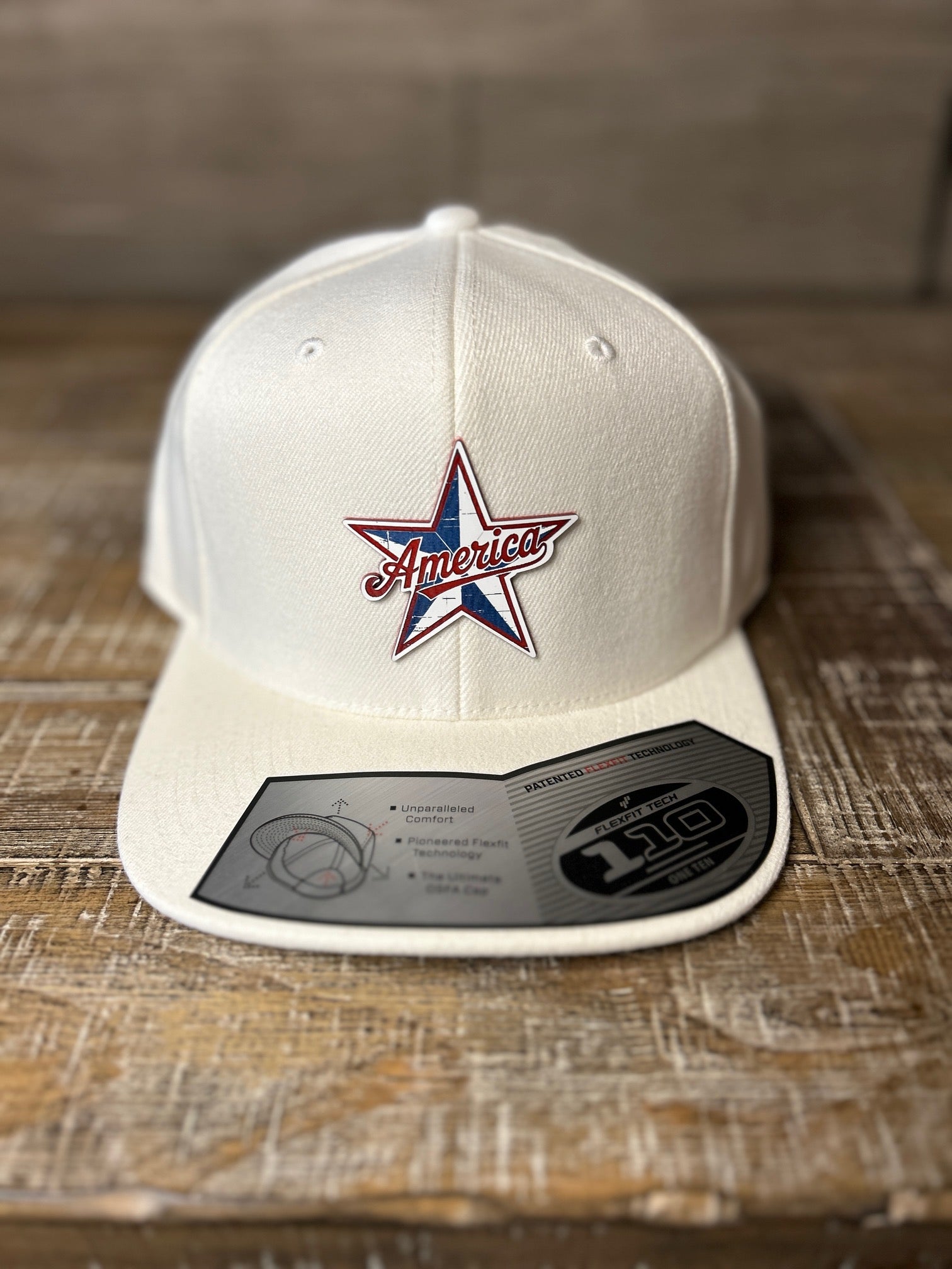 Patriotic “America” Acrylic Patch Hat- Richardson 112
