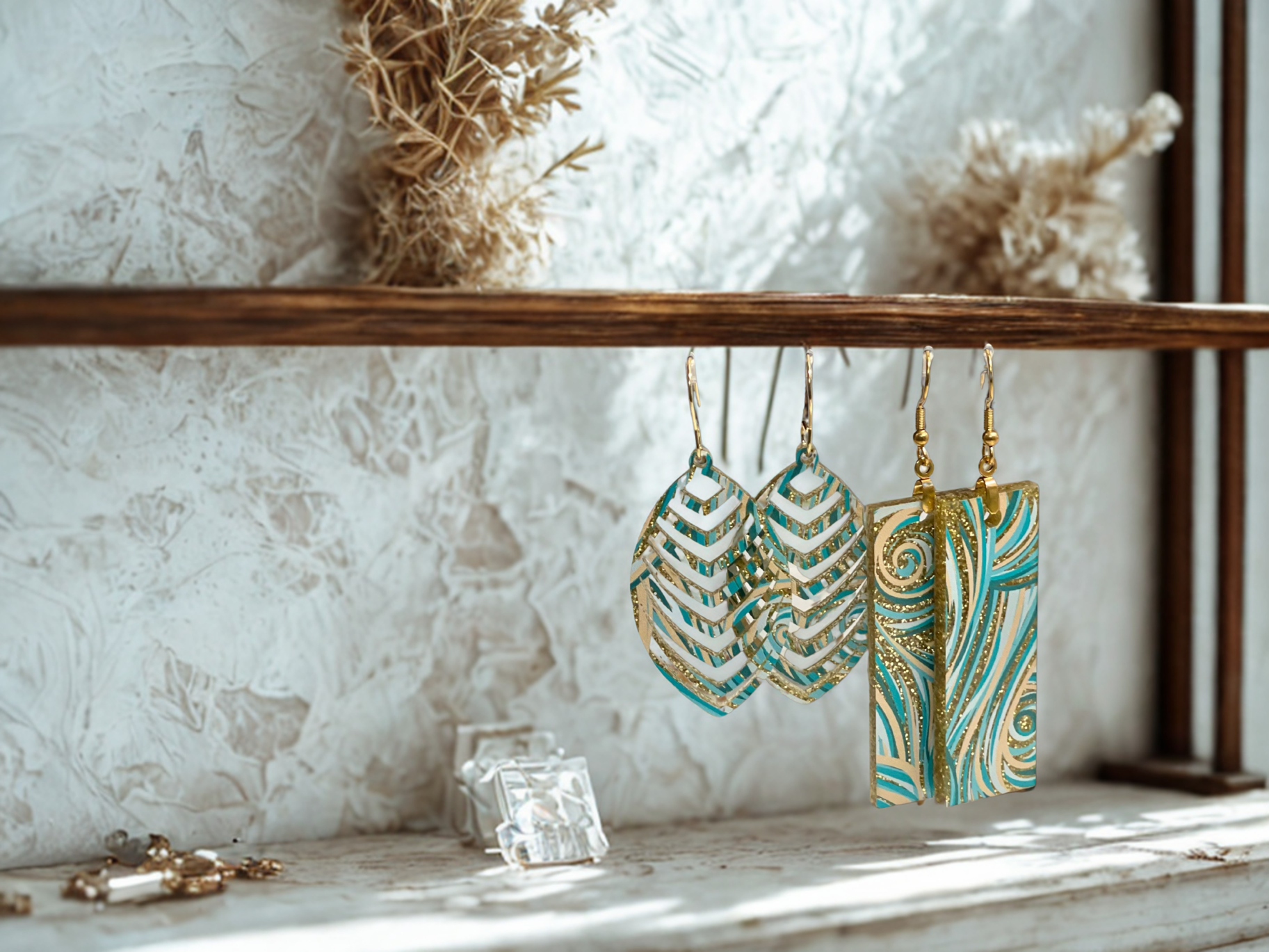 Laser-Cut Acrylic Earrings