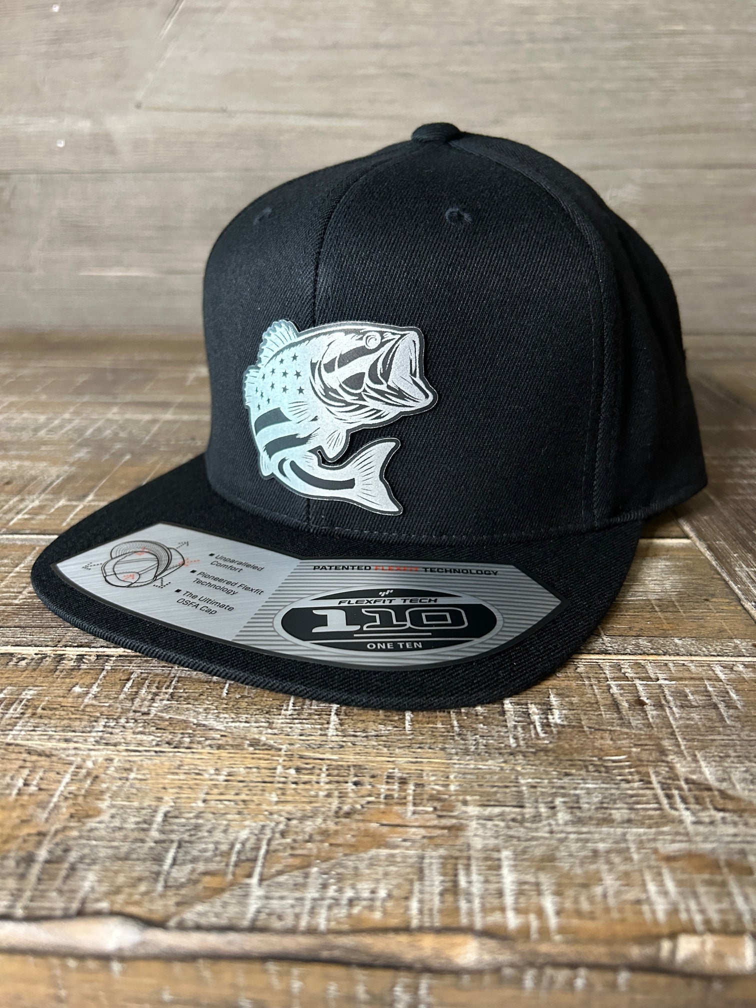 Patriotic Bass Patch Hat – Flexfit 110