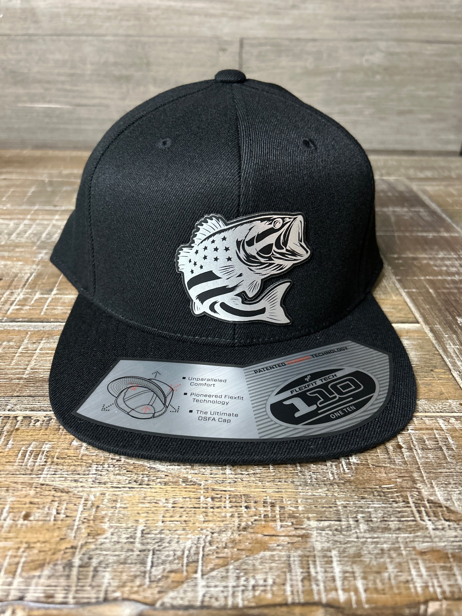 Patriotic Bass Patch Hat – Flexfit 110