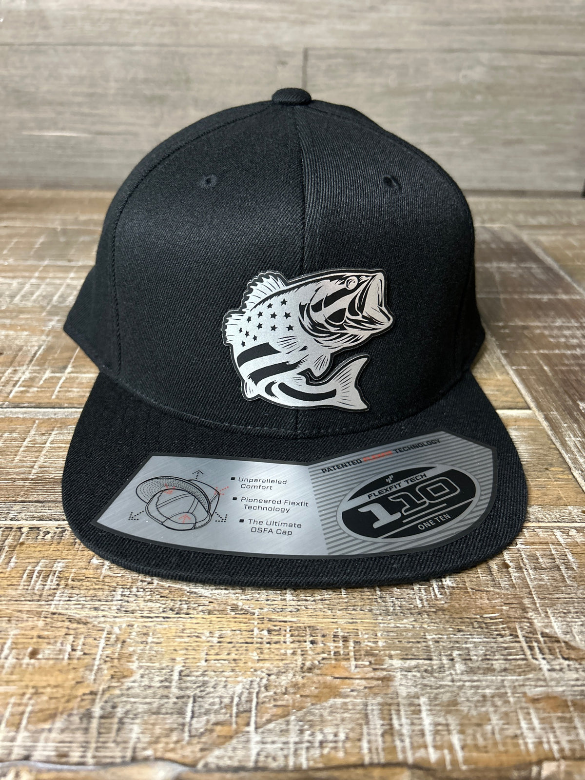 Patriotic Bass Patch Hat – Flexfit 110