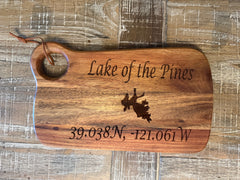 Lake of the Pines Personalized Serving Board