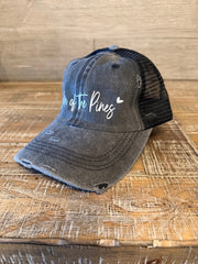 Lake of the Pines Distressed Hat – Vintage Black