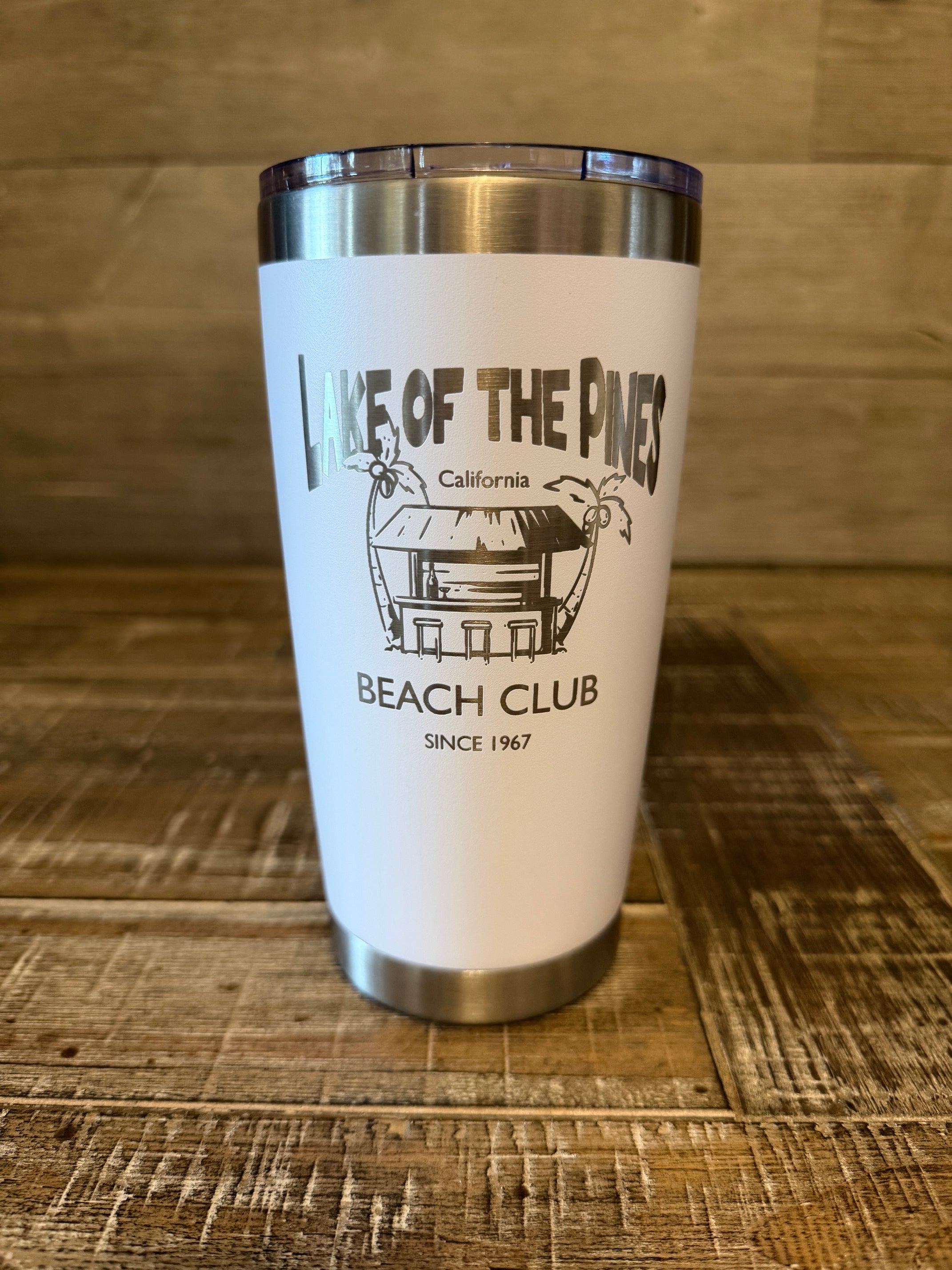 Laser Engraved Insulated 20 oz Tumbler - LOP Beach Club