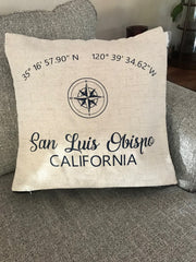 Coordinates Throw Pillow
