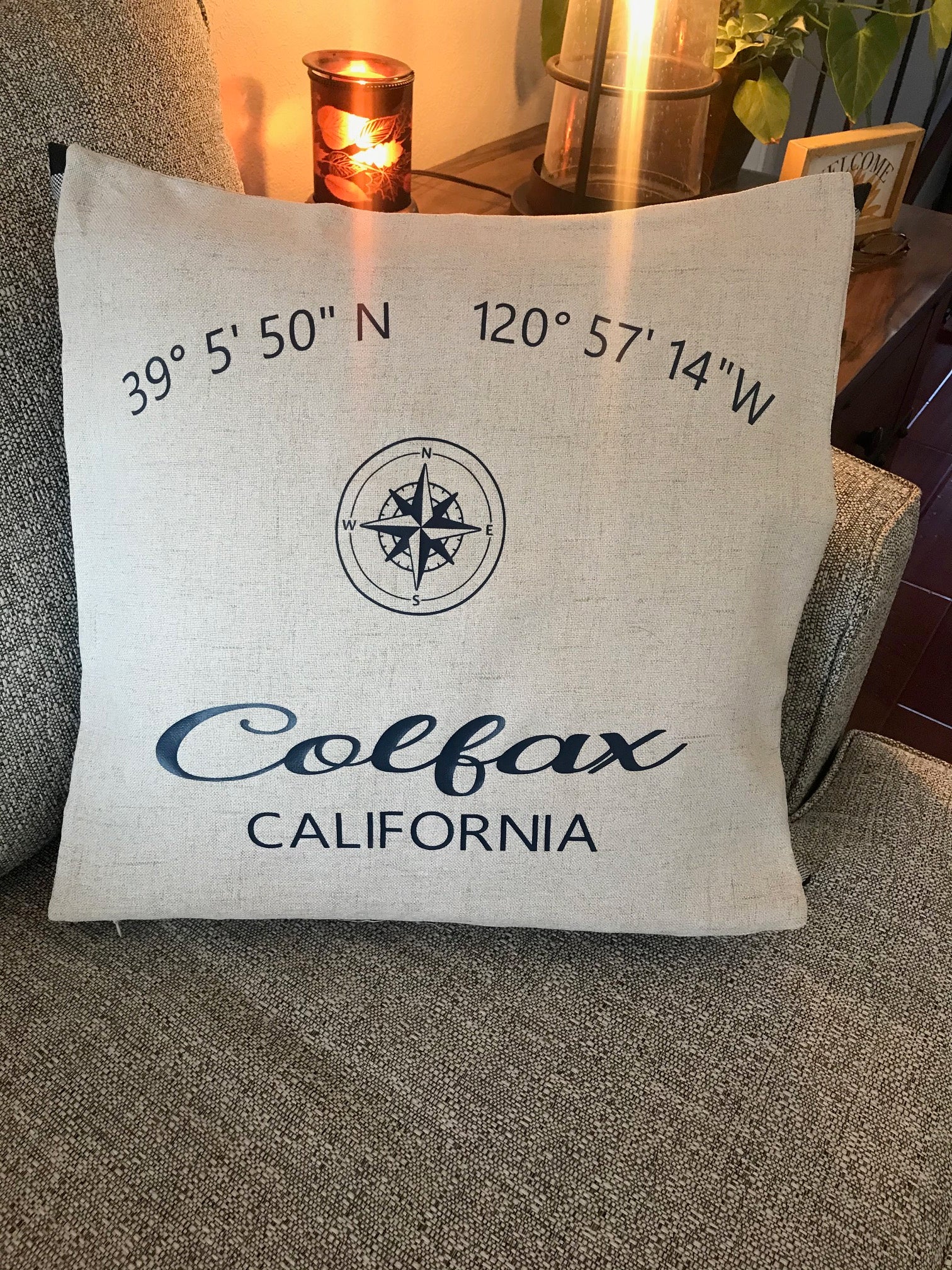 Coordinates Throw Pillow