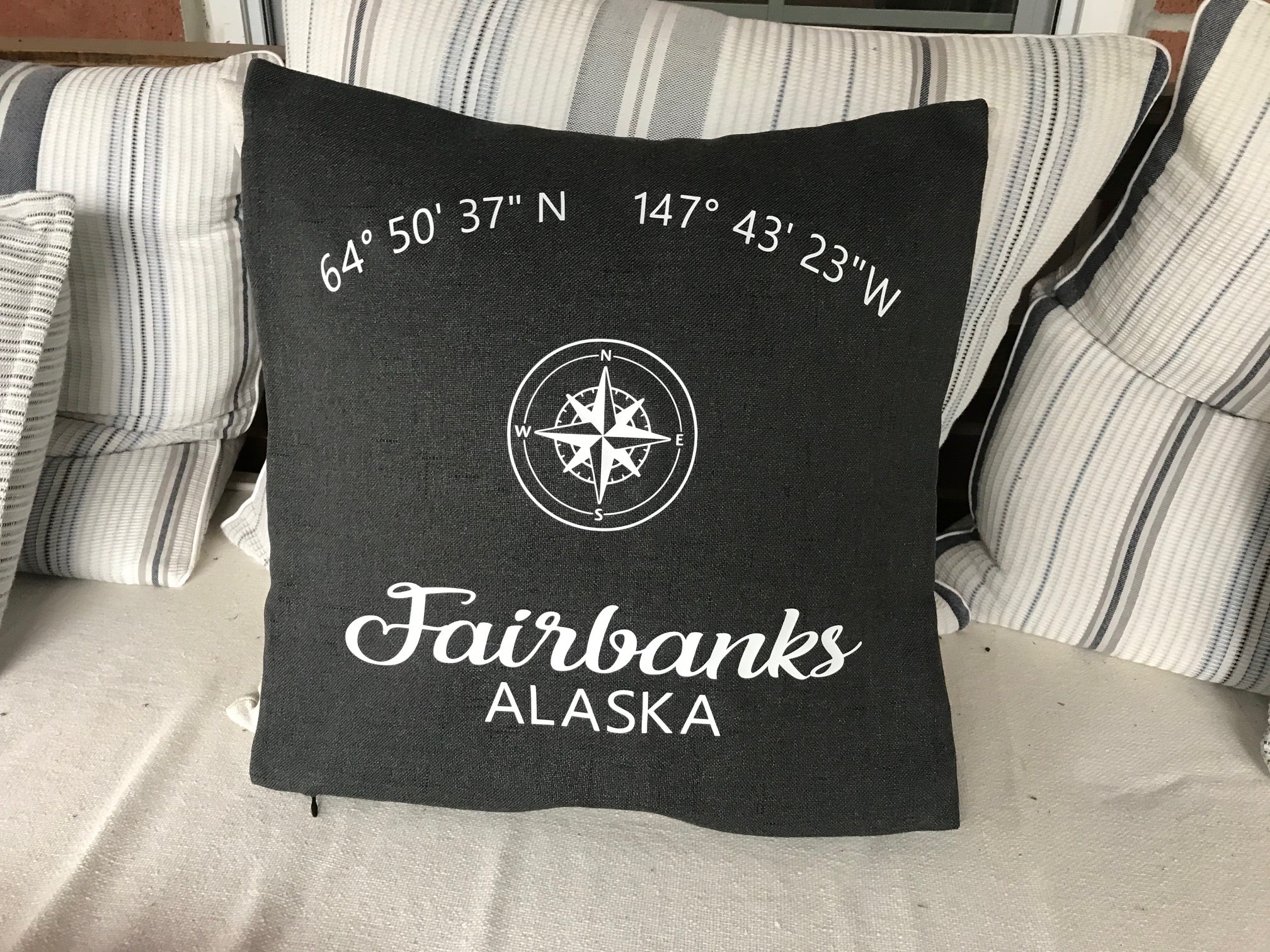 Coordinates Throw Pillow