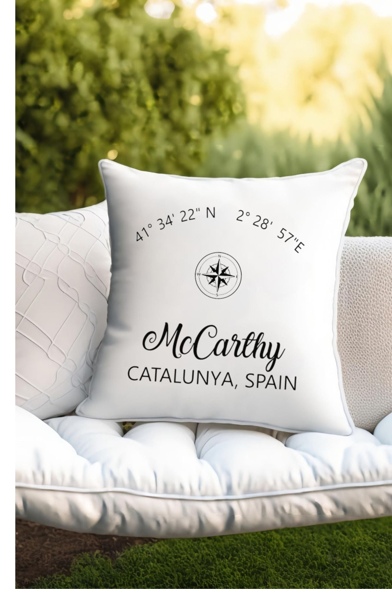 Coordinates Throw Pillow