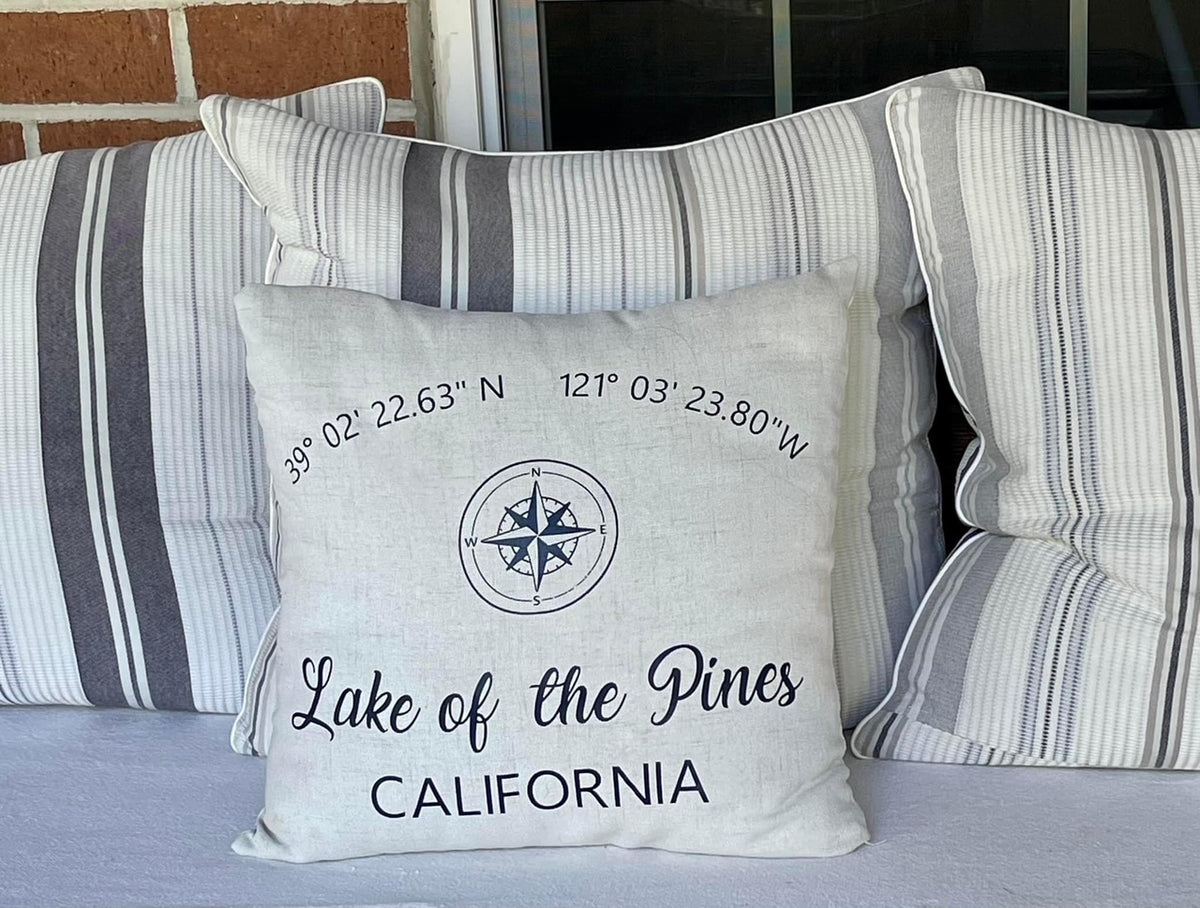 Coordinates Throw Pillow