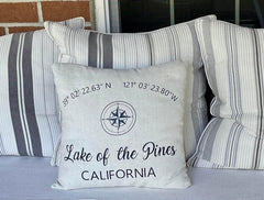 Coordinates Throw Pillow