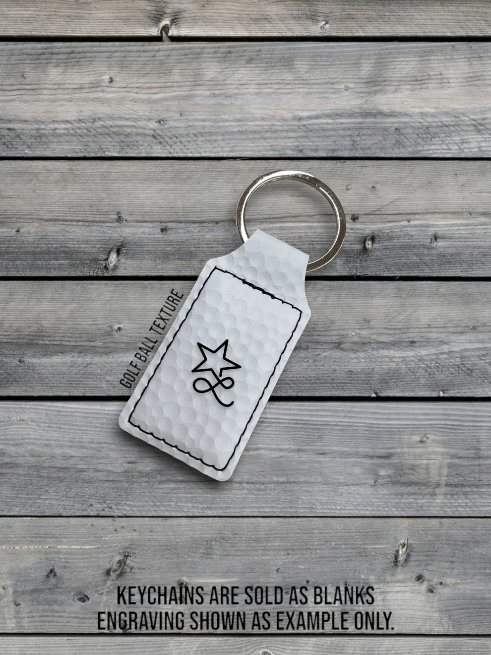 Custom Engraved Leatherette Keychain – Made to Order