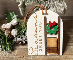 Season’s Greetings Personalized Ladder Ornament